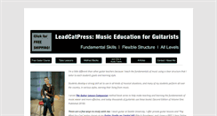 Desktop Screenshot of leadcatpress.com