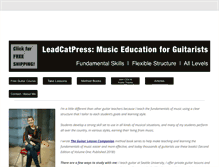 Tablet Screenshot of leadcatpress.com